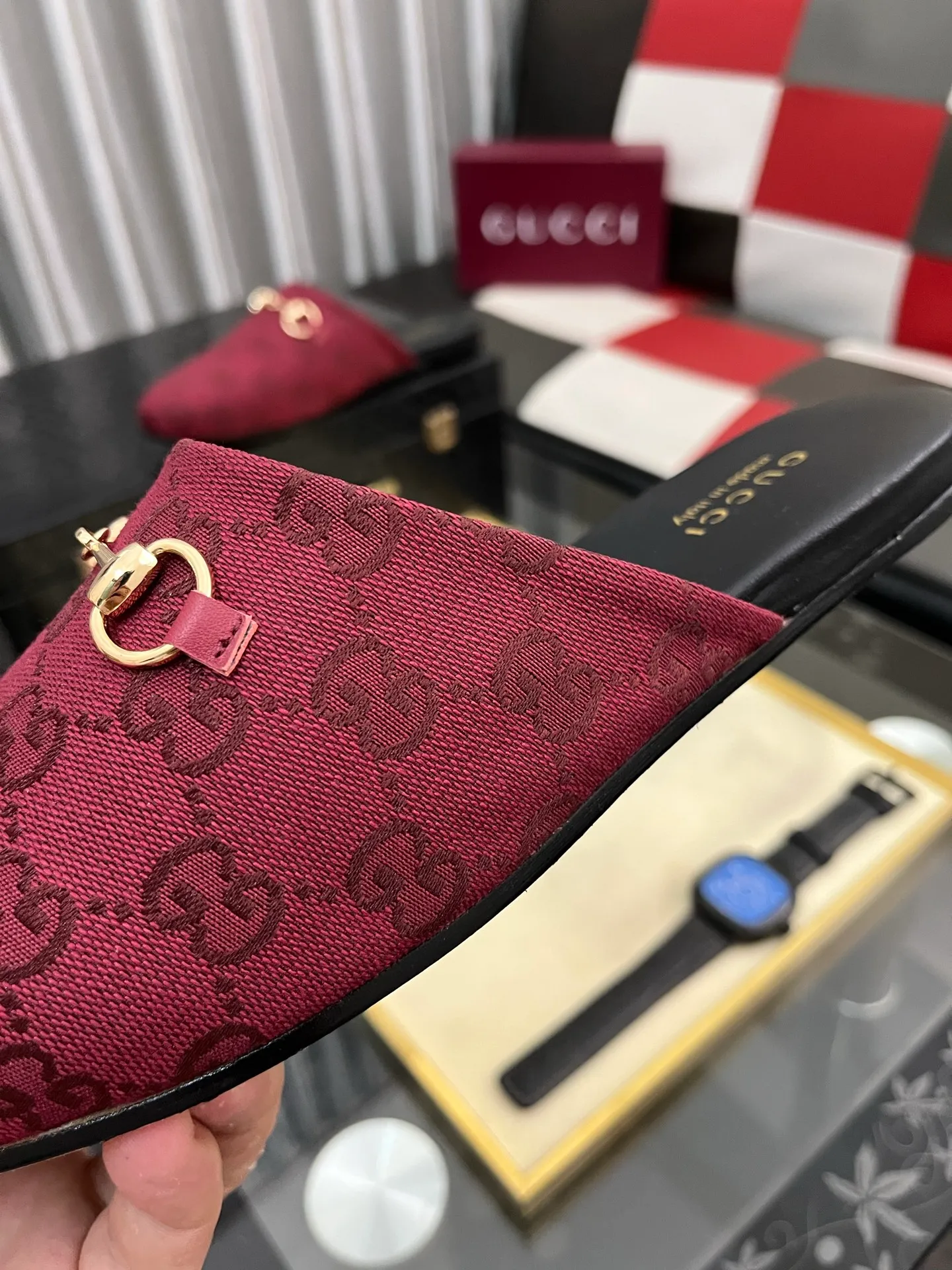 Men's shoes 💰480⌚️⌚️[Gucci] 2024 new season half-slip men's shoes, made of Italian imported first-layer frosted cowhide➕sheepskin lining, original hardware buckle, original combination wear-resistant outsole, real shot 🎬 Very comfortable on the feet, size 36-44